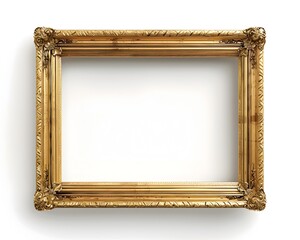 Simple Minimalist Rectangular Line Frame with Dashed Borders on White Background