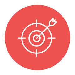 Target icon vector image. Can be used for Business Meeting.