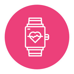 Fitness Tracker icon vector image. Can be used for Physical Wellbeing.