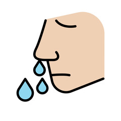 Runny nose icon