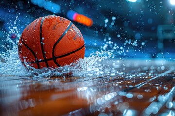 Bouncing and Dribbling Basketball professional photography