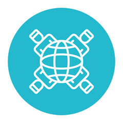 Diversity icon vector image. Can be used for Social Justice.