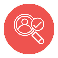 Candidate icon vector image. Can be used for Hiring Process.