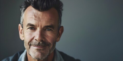 Professional Headshot of a Middle-Aged Man. Concept Headshot Photography, Professional Portraits, Middle-Aged Man, Business Attire, Studio Lighting
