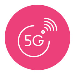5G Technology icon vector image. Can be used for Digital Disruption.
