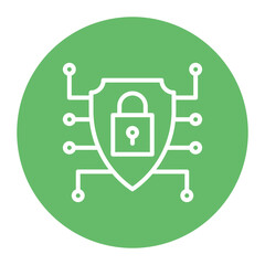 Cybersecurity icon vector image. Can be used for Digital Disruption.