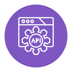 API Testing icon vector image. Can be used for Software Testing.
