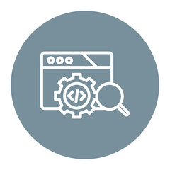 Code Coverage icon vector image. Can be used for Software Testing.