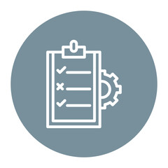 Test Management icon vector image. Can be used for Software Testing.