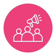 Advocacy icon vector image. Can be used for ADHD.