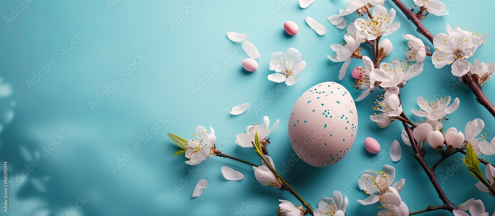 Aufkleber easter-themed background with copy space image.