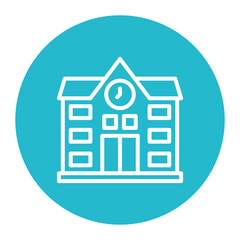 School icon vector image. Can be used for ADHD.