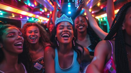 The girls at a party