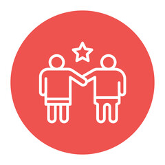 Buddies icon vector image. Can be used for Social Relationship.