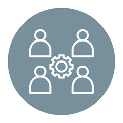 Squadmates icon vector image. Can be used for Social Relationship.