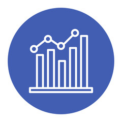 Chart icon vector image. Can be used for Market Research.