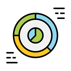 Obraz premium Data diagram icon