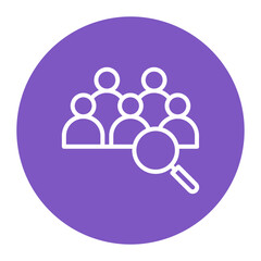 Research Team icon vector image. Can be used for Market Research.