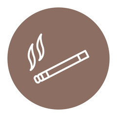 Cigarette icon vector image. Can be used for Smoking.