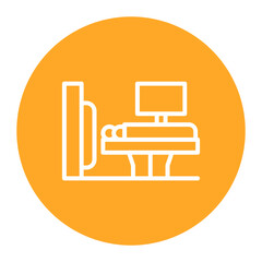 CT Scan icon vector image. Can be used for Medical Tests.