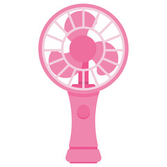 Mini travel fan vector cartoon illustration isolated on a white background.