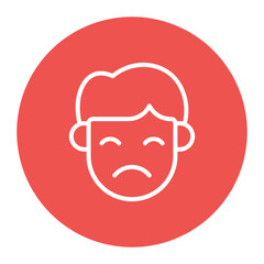 Obraz premium Reflective icon vector image. Can be used for Human Emotions.