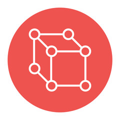 Model icon vector image. Can be used for Data Science.