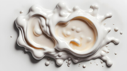 probiotic yogurt on background