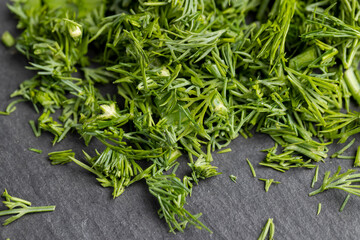 using spices of dill and onion in cooking