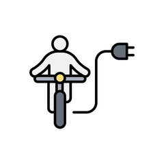 Electric bike; e-bike icon