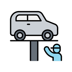 Car maintenance icon