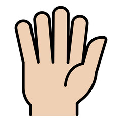 Obraz premium Hand up icon