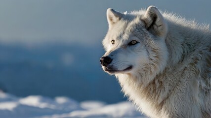 Obraz premium wolf in snow