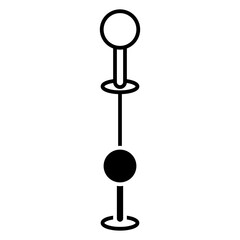 Location pin icon. Map pin place marker. Location icon. Map marker pointer icon. 