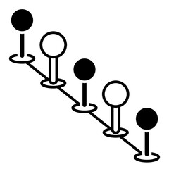 Location pin icon. Map pin place marker. Location icon. Map marker pointer icon. 