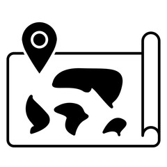  Map symbol. Vector location icon