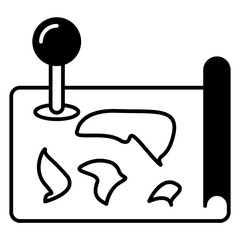  Map symbol. Vector location icon