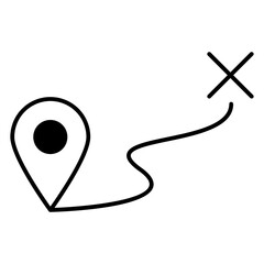 Location pin icon. Map pin place marker. Location icon. Map marker pointer icon. 