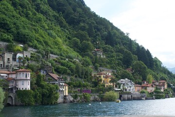 scenic north Italian lake