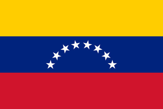 Venezuela official national flag vector