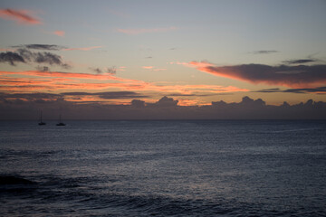 Naklejka premium Easter Island landscape on a sunny autumn day