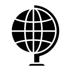 Globe glyph icon