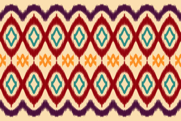 Bohemian style fabric pattern, geometric art abstract print, seamless texture design for fabric, carpet, clothing.