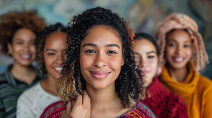 Obraz premium Group of diverse women.