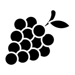Grapes glyph icon