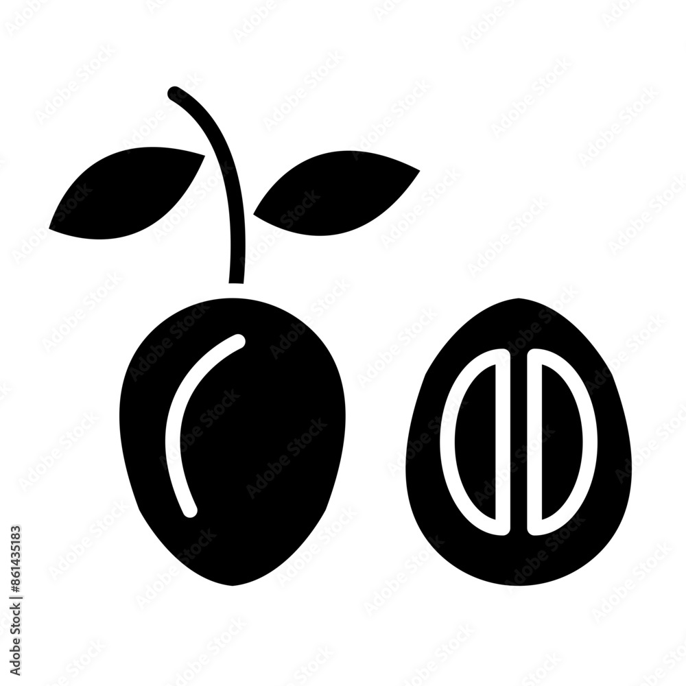 Canvas Prints sapodilla glyph icon