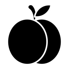Apricot glyph icon