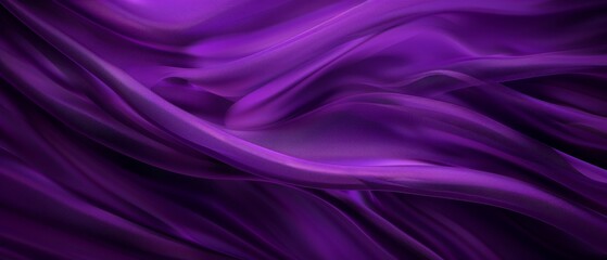 Obraz premium A luxurious purple silk backdrop with soft waves
