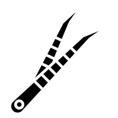 Tweezer glyph icon