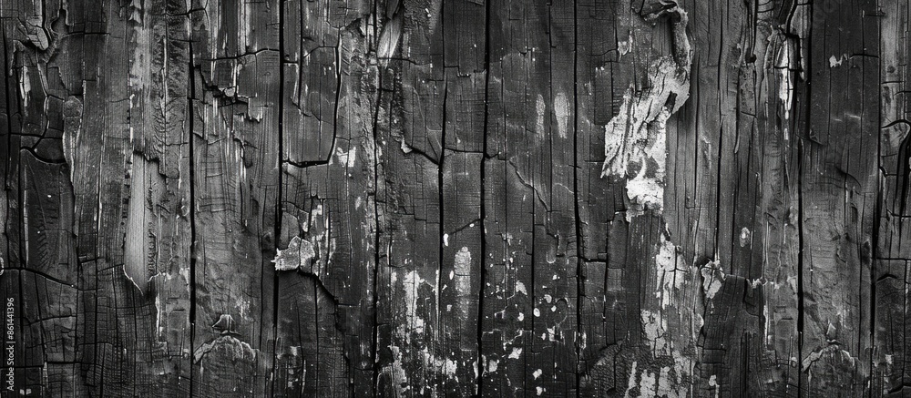 Poster black and white image of a weathered textured surface with visible scratches, ideal for copy space.